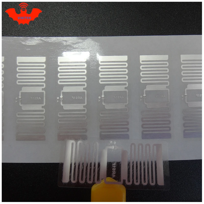 RFID наклейка UHF tag impinj MonzaR6 AR61F EPC 6C влажная инкрустация 915mhz868m860-960MHZ 500 шт. Бесплатная