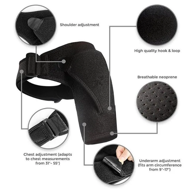 

Breathable Shoulder Support Back Support Neoprene Shoulder Pad With Pressure Pad Shoulder Compression Sleeve 1pc