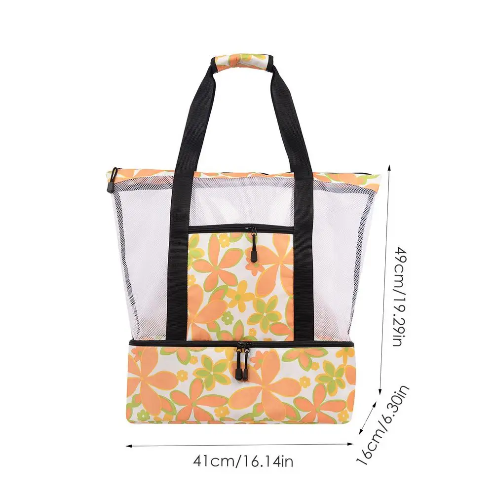 

Picnic Bag Outdoor Camping Isothermal Beach Lunch Bag Cooler Fridge Bag Large Capacity Insulated Picnic Cooler Bag With Zipper