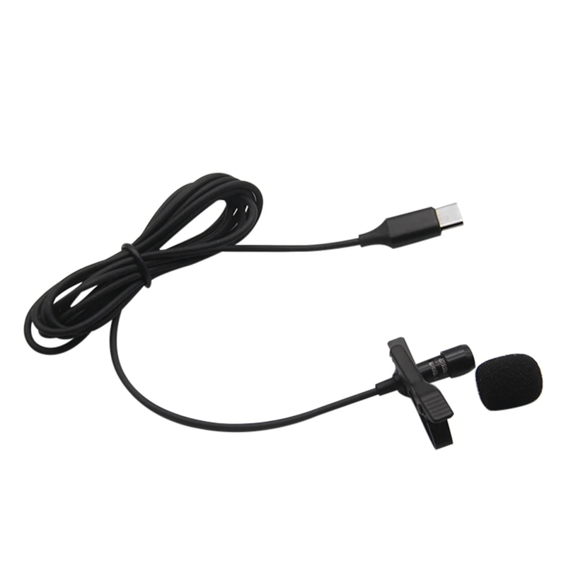 Мобильный телефон мини Клип микрофон Type C Lavalier Запись для Huawei Xiaomi Samsung Android