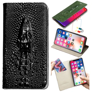 leather flip phone case for xiaomi redmi note 9s 9 8 8t 8a 7 7a 6 6a 5 5a 10x k30 poco f1 x2 x3 f2 pro dragon head wallet bag free global shipping