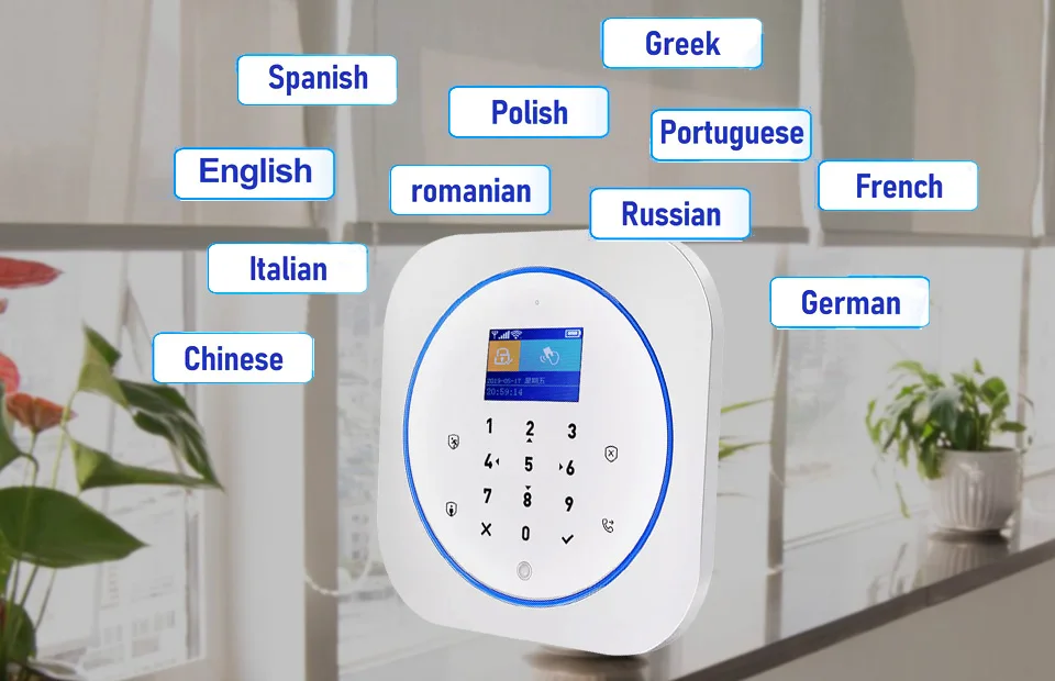 Wofea Беспроводной Wi-Fi и GSM сигнализация система RFID тег домашняя охранная сигнализация комплект tuyasmart приложение Встроенная сирена