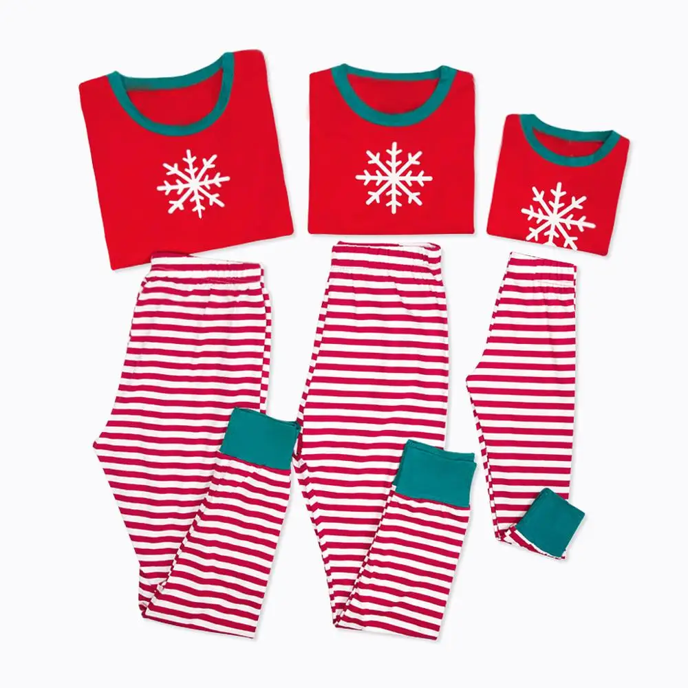 PatPat/зимние хлопковые рождественские одинаковые пижамы для всей семьи комплект
