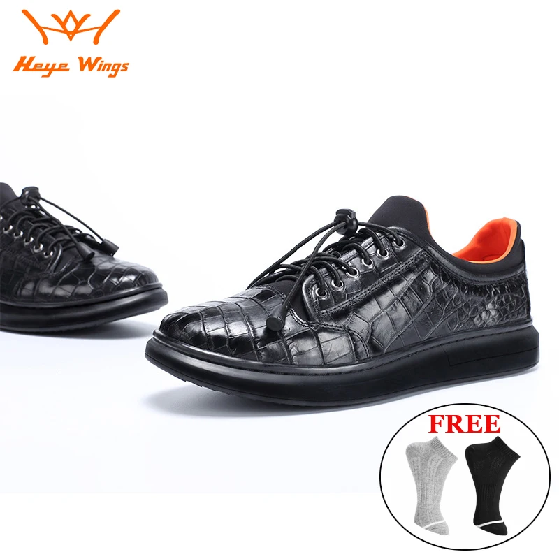 

Men's Luxury Leisure Sport Shoes Quality Crocodile Skin Sneakers