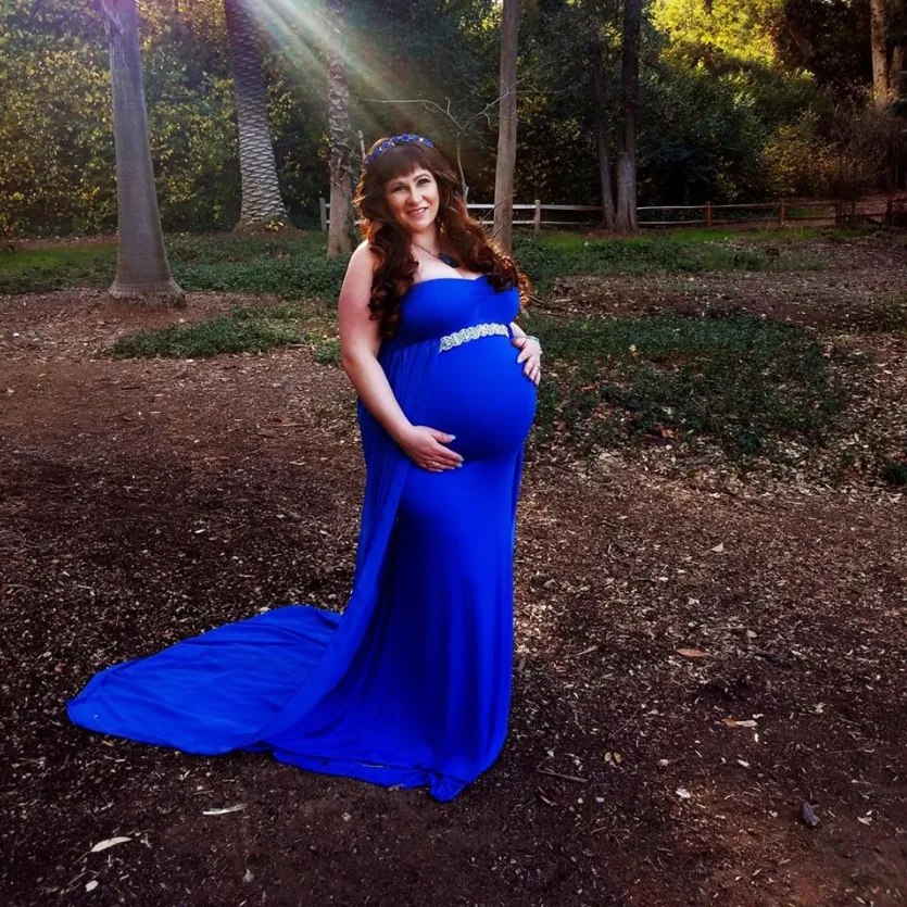 Платье для беременных с плащом без Плеч длинное платье фотосъемки элегантное