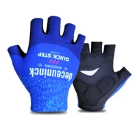 quick step deceuninck 2021 bike cycling gloves half finger outdoor racing sport glove men women bicycle gloves