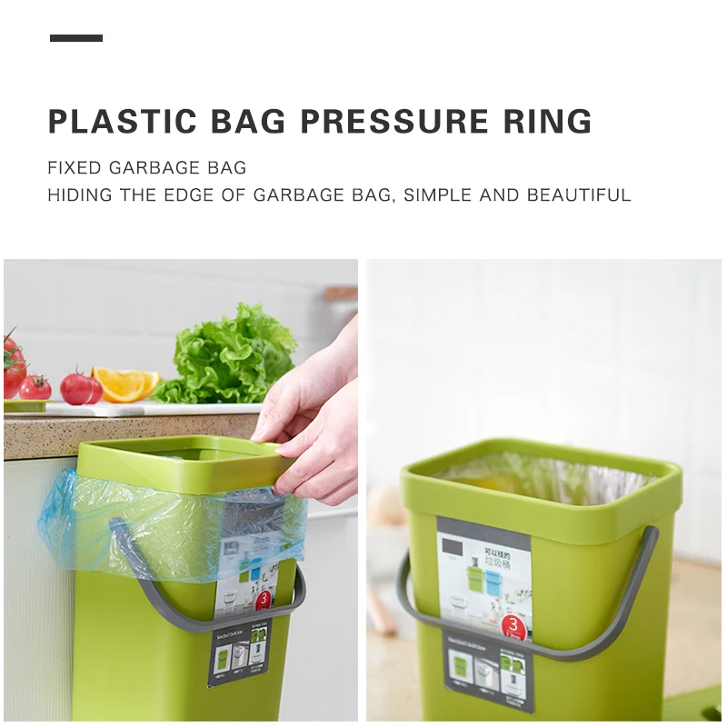 Настенный Складной мусорный ящик кухонный шкаф подвесная корзина для мусора