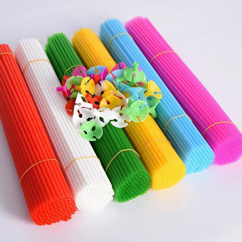 10 шт./лот 40 см латексные палочки для воздушных шаров пвх стержни держатели с