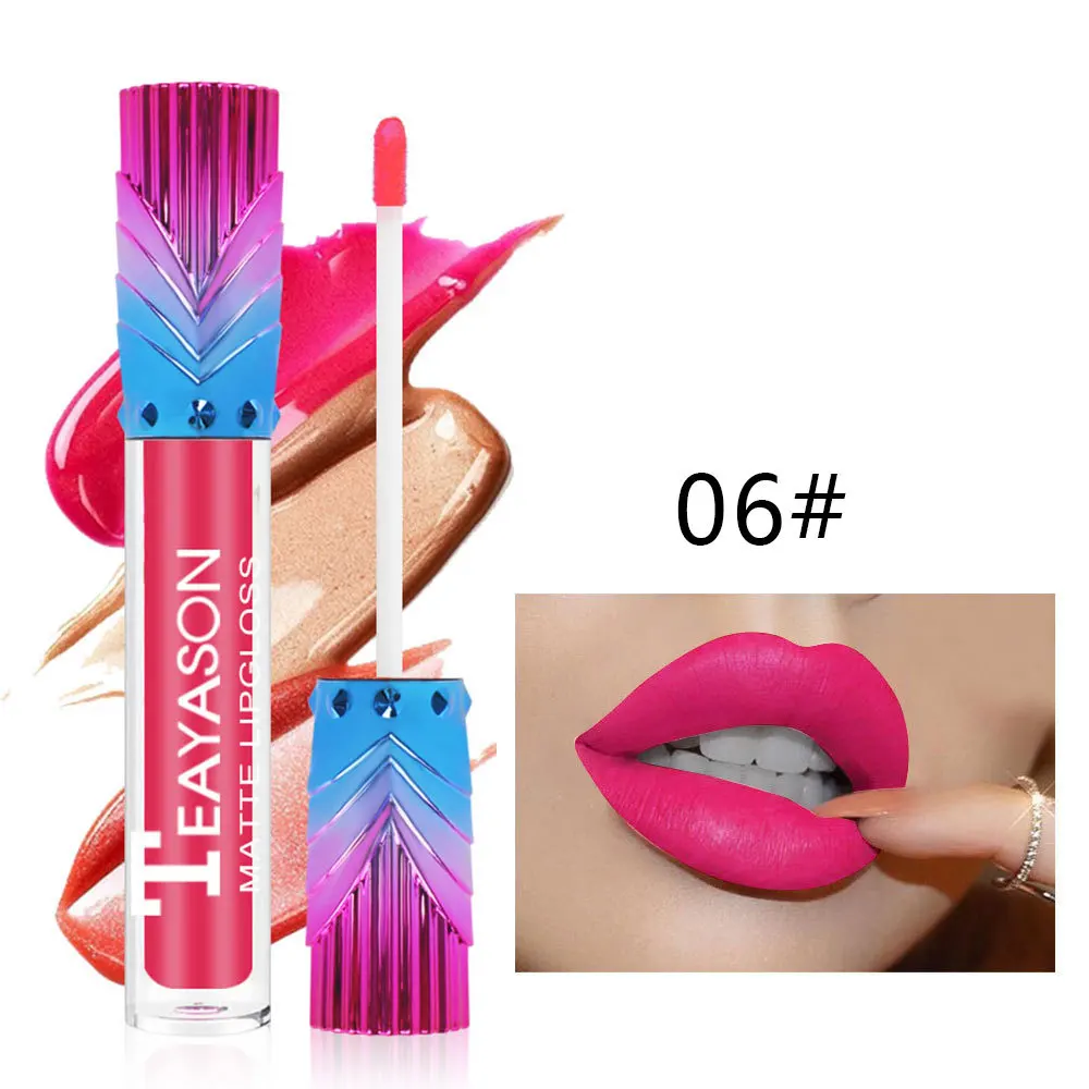 

Makeup Lipstick 12 Color Tube Lip Set Not Easy To Fade Lip Glaze Moisturizing Lip Gloss Women's Cosmetics Lip Glaze Deep Red New