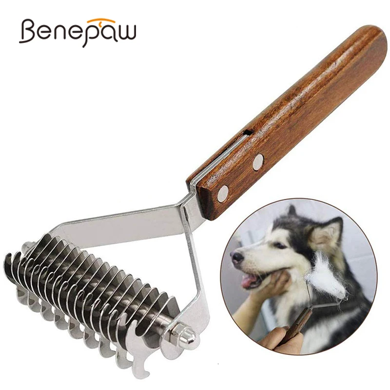Профессиональная расческа для собак Benepaw мягко эффективная безопасная Расческа