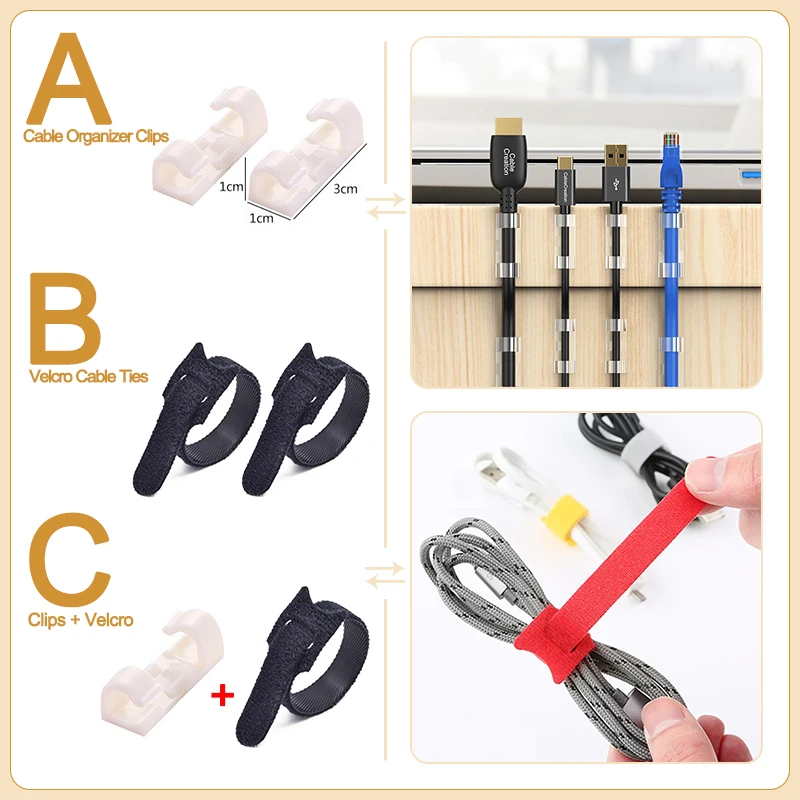 Универсальное зарядное устройство USB для управления кабелем настольный