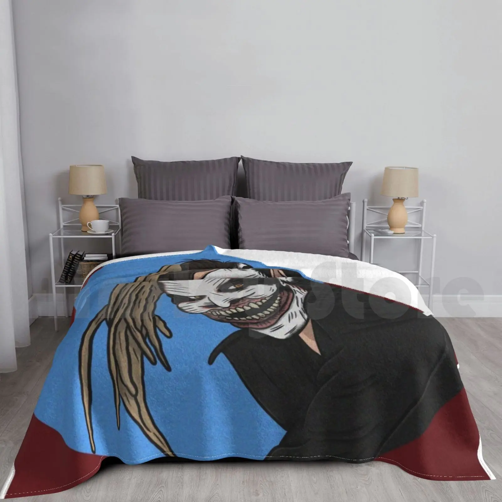 

Yowie Wowie Blanket For Sofa Bed Travel Bray Wyatt Fiend Pro Wrestling Wrestler