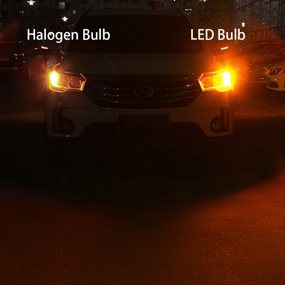 BMTxms 2 шт. автомобиль BA15S 1156 P21W светодиодный Нет Hyper флэш Янтарный Желтый 7443 W21/5 Вт 7440
