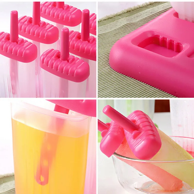 6 ячеек DIY эскимо формы для мороженого кухонные инструменты многоразовые