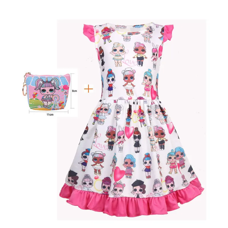 Новое Забавное платье с рисунком сюрприз без рукавов Кукла девочка милая игрушка