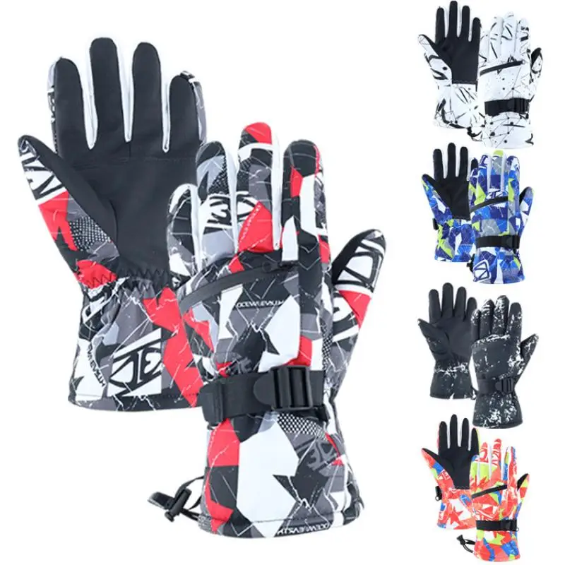 

Перчатки для сенсорных экранов для мужчин и женщин, водонепроницаемые теплые зимние перчатки для сноуборда, езды на мотоцикле, снега