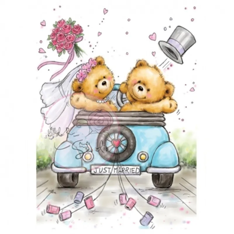 Резиновые силиконовые прозрачные штампы для скрапбукинга тампоны Печатные