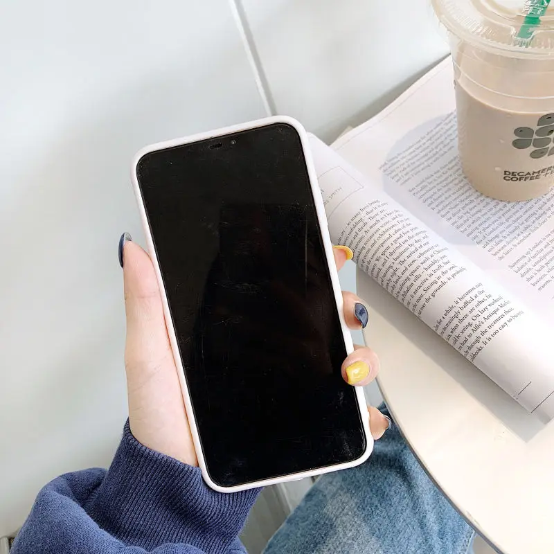 

Accessories for mobile phones for iPhone11 xsmax 7plus 6sp mobile phone case silicone transparent imitation glass anti-drop
