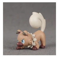 takara tomy genuine pokemon action figure pictorial book 744 rockruff mc elf model doll collect souvenirs toy gifts