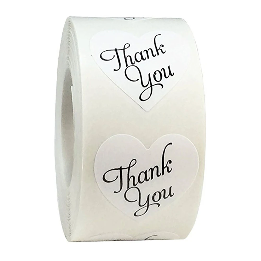 500 шт/рулон круглые спасибо за ваш заказ наклейки покупки маленький магазин
