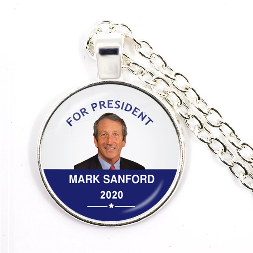 Коллекция 2020 ожерелье с подвеской-кабошоном 25 мм для президент США поддержкой