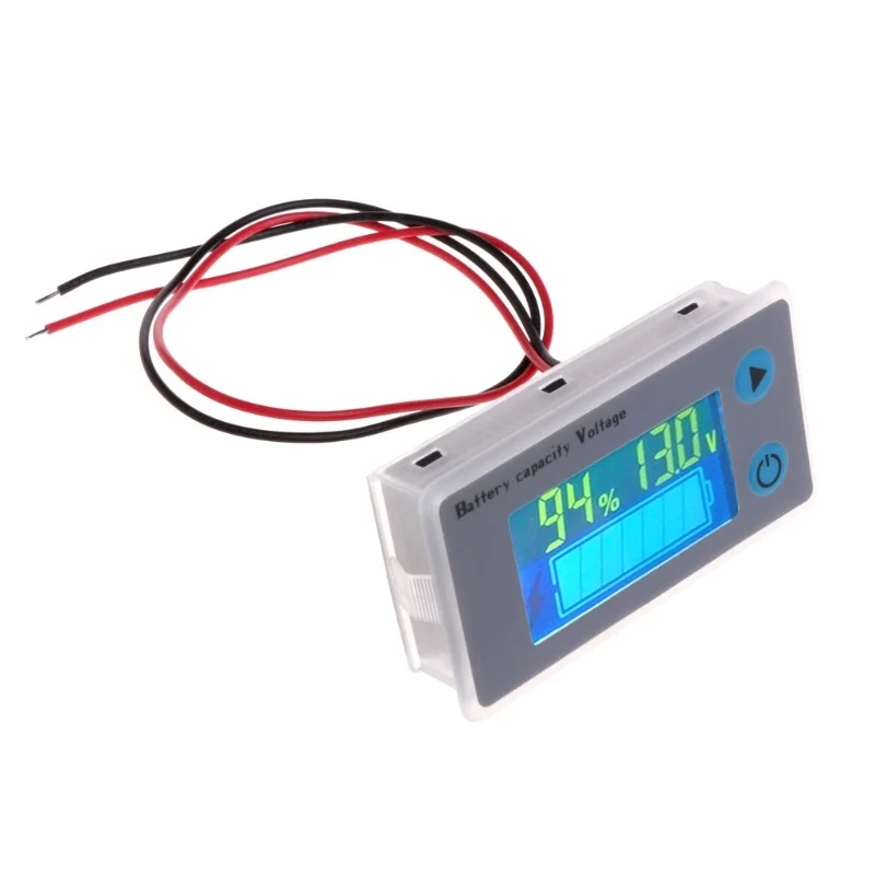 

10-100V Universal Voltmeter LCD Car Acid Lead Lithium Battery Capacity Indicator JS-C33 Digital Voltmeter Voltage Tester Monitor