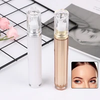 20ml champagne gold acrylic roll on tube perfume eye cream bottles for wrinkle serum essential oils gel case deodorant container
