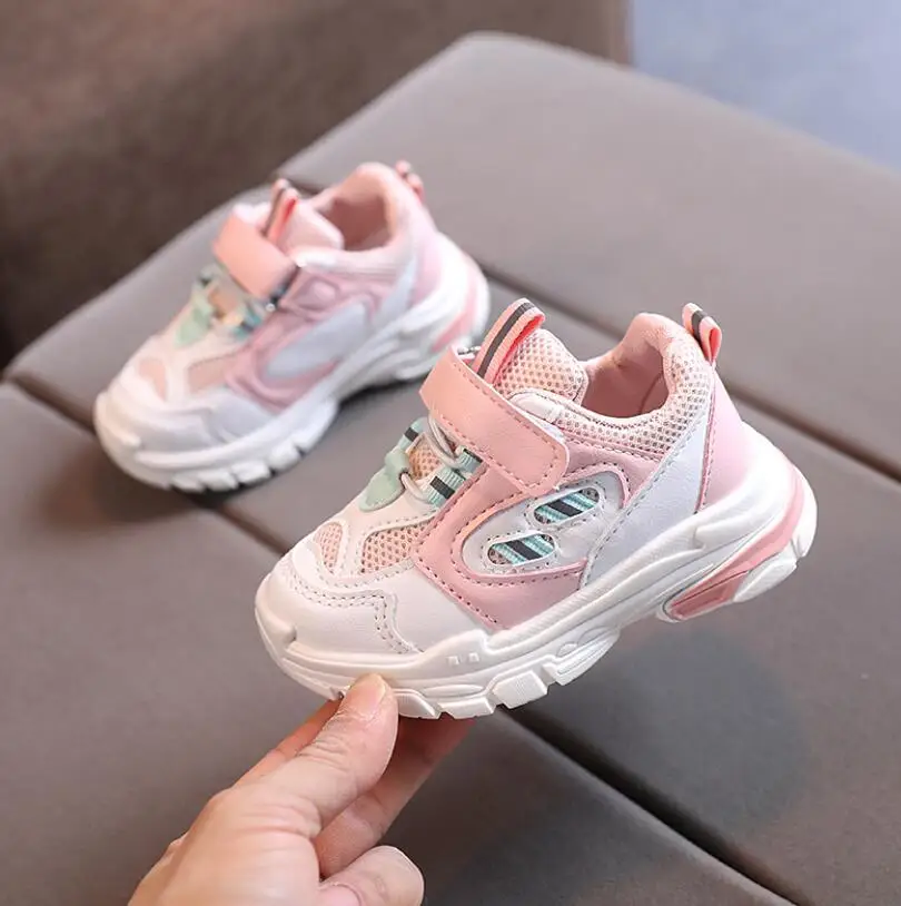 

2021 Spring New Children Sports Shoes Boys Breathable Net Shoes Girls Baby Shoes Kids Shoes Toddler Sneakers Shoes for Kids