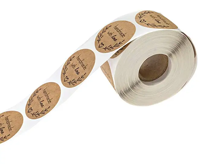 Крафт бумага ручной работы наклейка спасибо для свадебных сувениров и вечерние