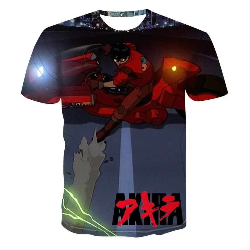 

Black Classic Fashion Men T-shirts 3DAnimation Printed Personality Men's Oversized T-Shirt Casual Harajuku Clothing New style