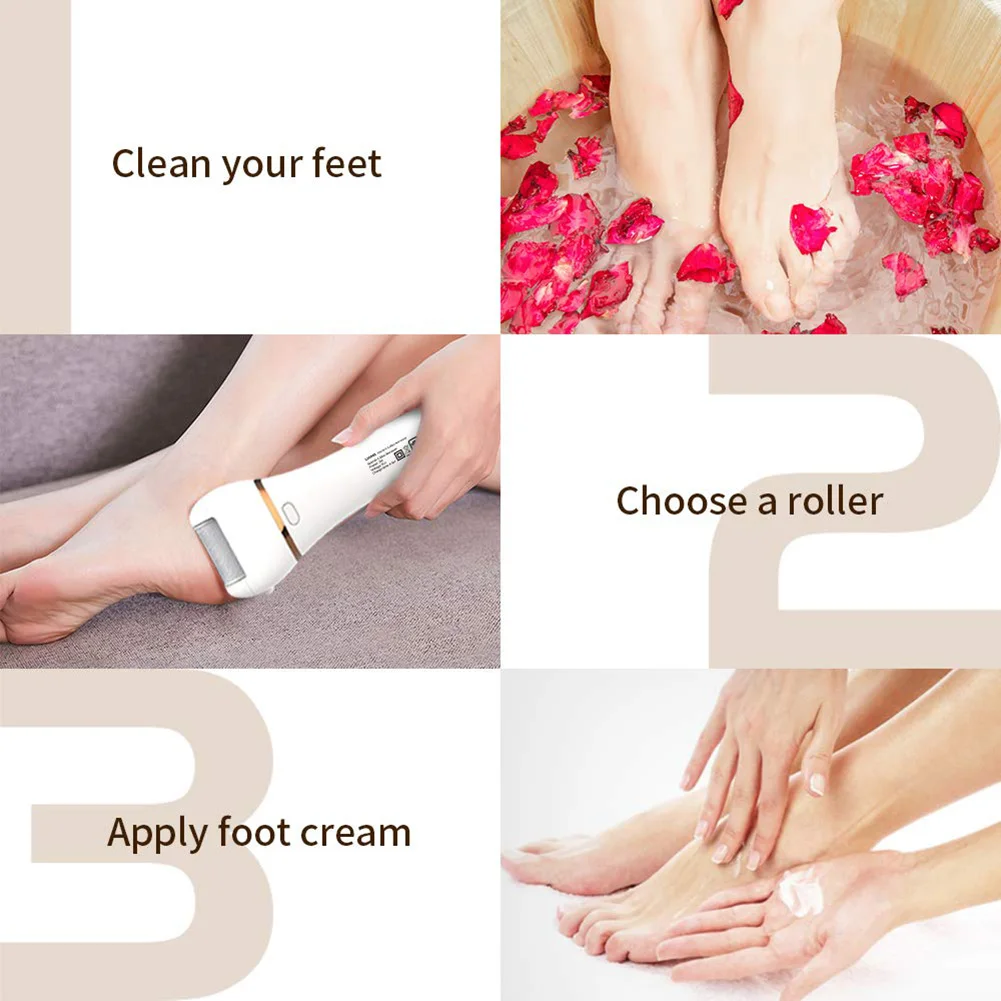 

Electronic Feet File Hard Skin Callus Remover Scrubber Home Pedicure Exfoliation Tool Rechargeable M2