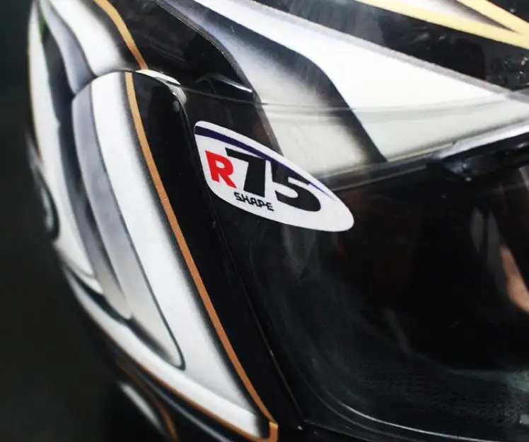 1 пара мотоциклетных шлемов и очков виниловая наклейка R75 Форма E мотоциклетные