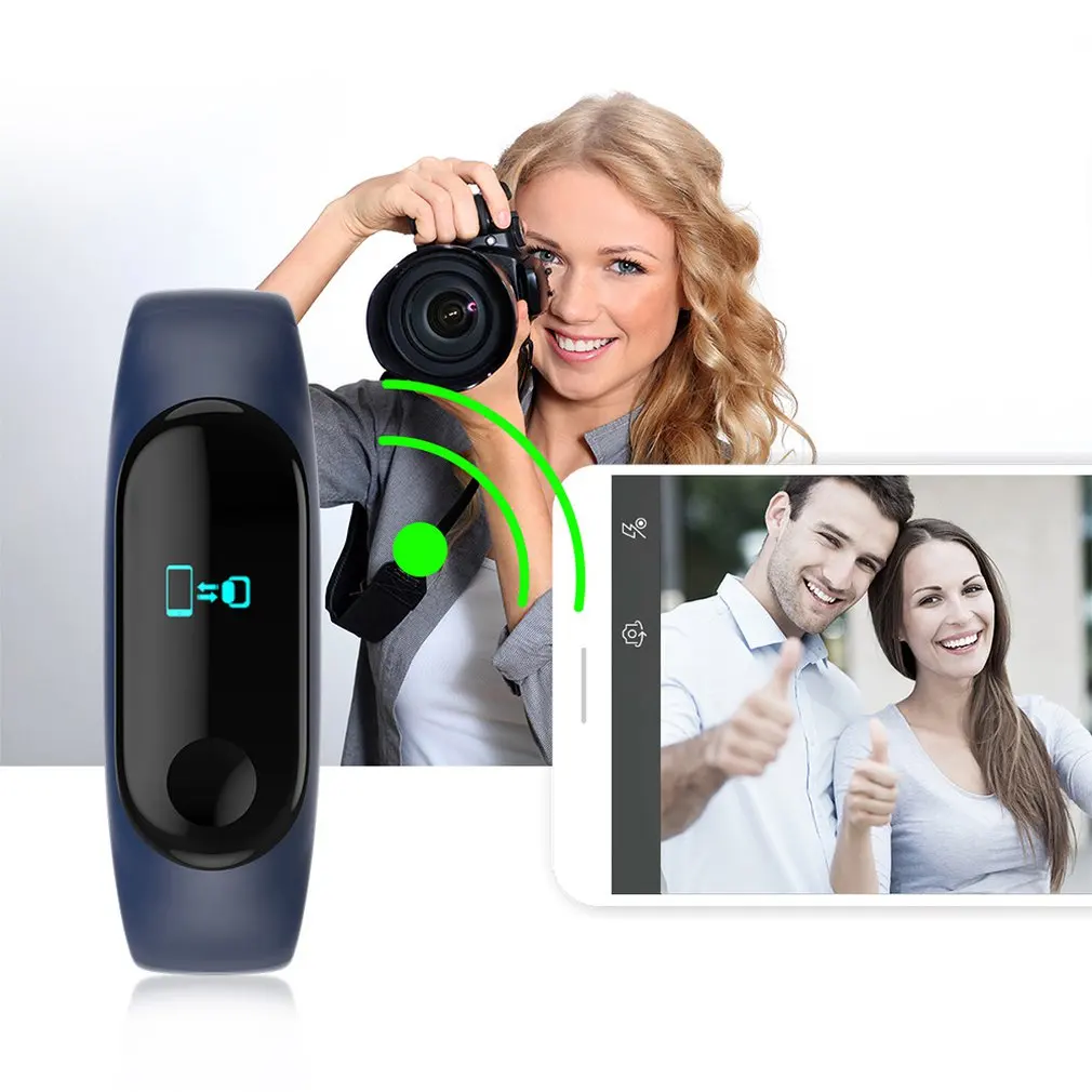 Смарт браслет M3/M4 фитнес трекер мониторинг сердечного ритма артериальное