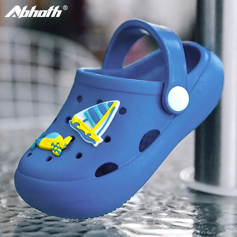 

Abhoth Summer Boys and Girls Sandals Casual Breathable Hole Shoes Non-slip 2021 Small Size Soft Elasticity Comfortable Sandalias