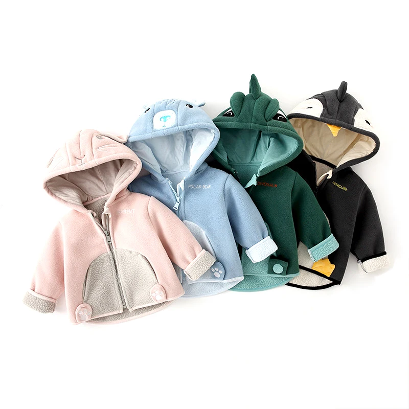 Winter Autumn Kids Clothes Boys Girls Hooded Jackets Baby Girls Clothes Warm Coat Show Jacket Children's Outerwear for 1-5Y