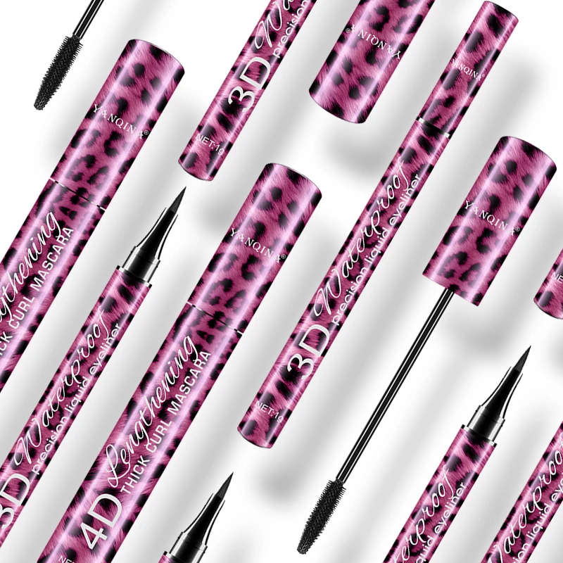 

2021 Liquid Eyeliner Pencil+4D Waterproof Mascara Set Cosmetics Eye Liner Thick Curling Mascara Eyebrow Pencil Eyes Makeup