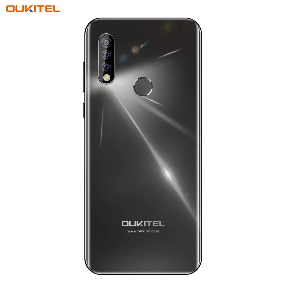 Black 4G мобильный телефон OUKITEL C17 Android 9,0 смартфон 6,35 ''распознавание лица отпечаток пальца Восьмиядерный 3 Гб 16 Гб 3900 мАч Тройная камера MT6763 - Цвет: Black
