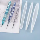 Силиконовая форма, сушеный цветок из смолы, декоративное ремесло сделай сам, шариковая ручка, шест shpe типа формы для эпоксидной смолы для ювелирных изделий