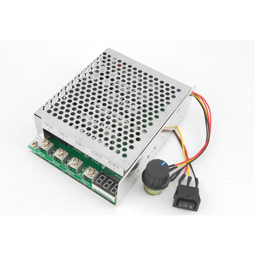 DC 10V-55 40A контроллер скорости двигателя постоянного тока Реверсивный ШИМ контроль