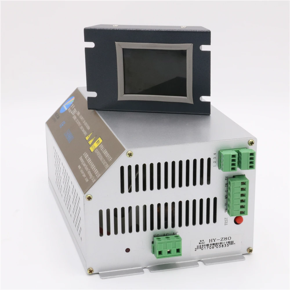 Интеллектуальный источник питания лазера Z80 Co2 80 Вт для лазерной гравировки и C