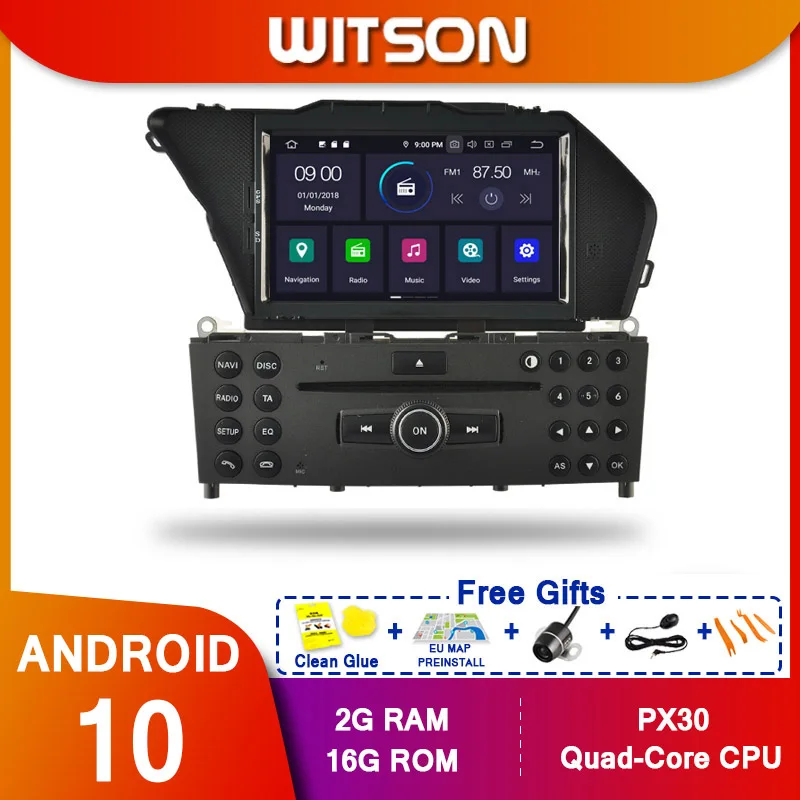 DE В наличии! WITSON Android10 восемь ядер автомобильный DVD для MERCEDES BENZ GLK X204 GLK300 GLK350 4 Гб