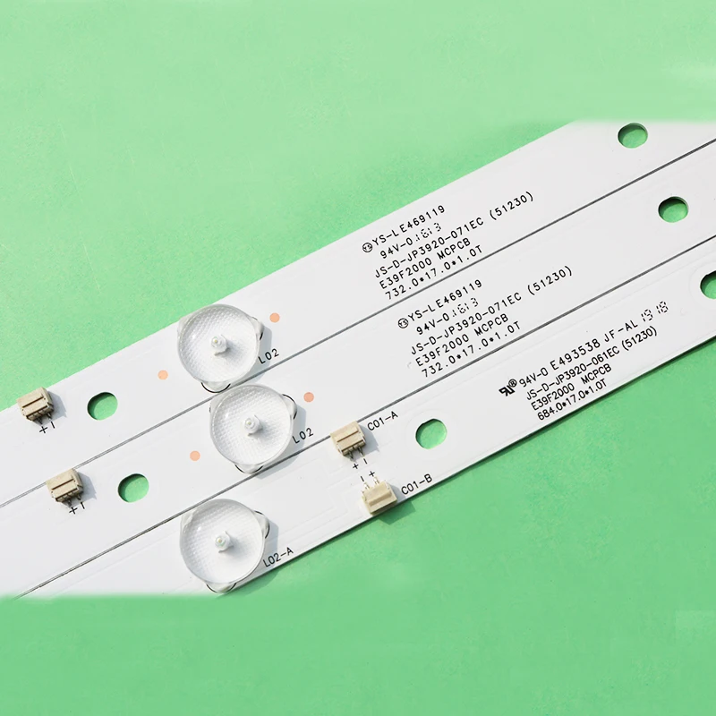 Светодиодная лента с подсветкой для JS-D-JP3920-061EC JS-D-JP3920-071EC E39F2000 MCPCB AKAI AKTV401 AKTV403 AKTV4021