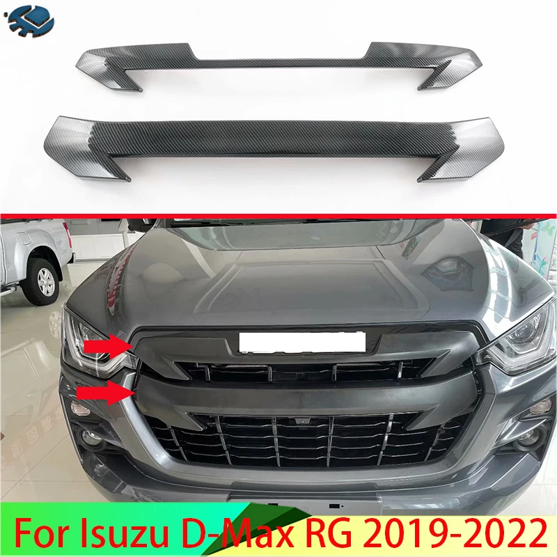 

Автомобильные аксессуары для Isuzu D-Max RG 2019-2022, хромированная решетка для решетки радиатора, решетка радиатора, отделка