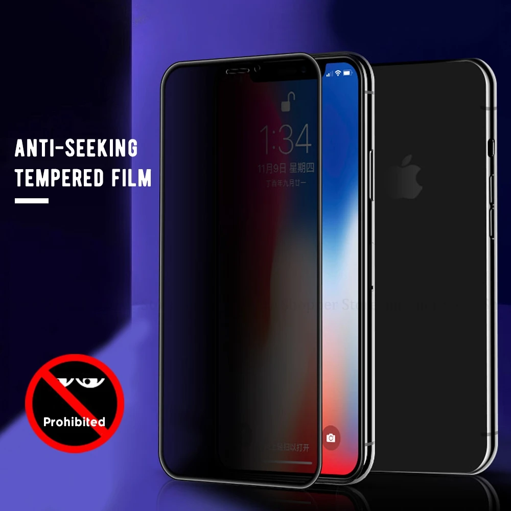 Закаленное стекло с полным покрытием для iPhone X XR XS MAX 5 7 6 6S 8 Plus | Мобильные телефоны