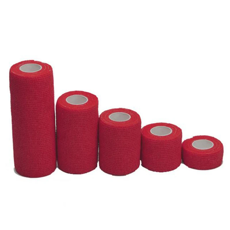 Color as shown 1Pcs Protective Self-adhesive Elastic Bandage Color Non-woven Self-adhesive Bandage Tattoo Bandage Medical Tape For Camping Sports - Цвет: Color as shown