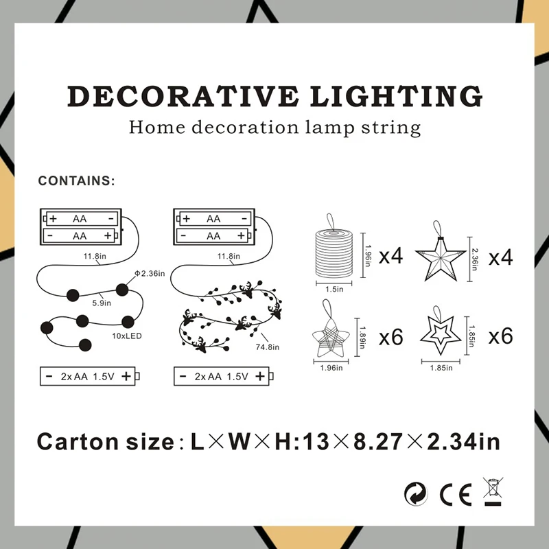 Рождественские коричневые и белые вечерние гирлянды для подарков смешанных