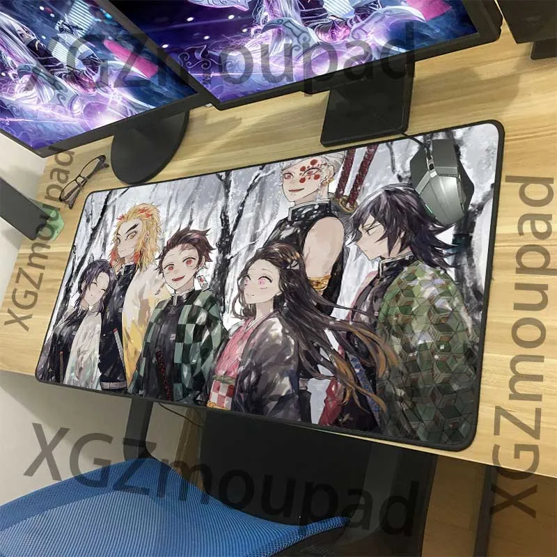 Большой коврик для мыши XGZ Anime рассекающий демонов киметасу No Yaiba черный