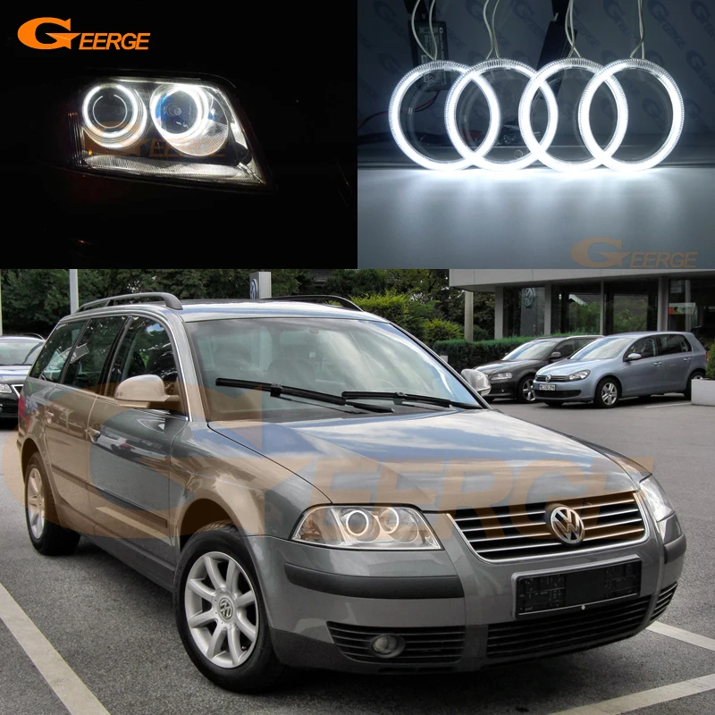 

Для Volkswagen VW Passat Facelift B5.5 2001 2002 2003 2004 2005 отличный ультра яркий CCFL ангельские глазки Halo кольца Дневной светильник