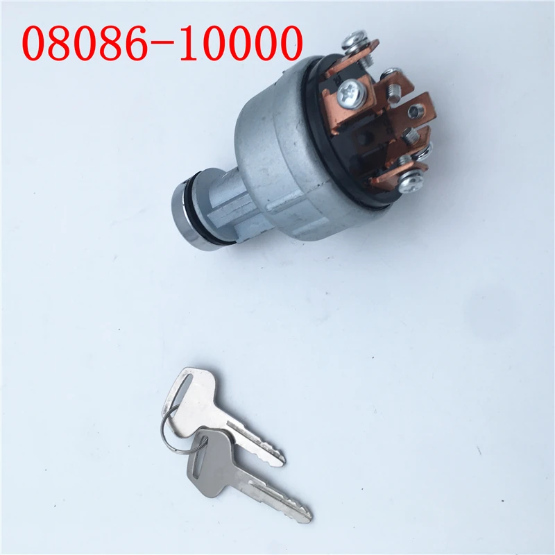 Переключатель зажигания 08086 10000 для экскаватора Komatsu PC60/120/200/210/240/250/300 5 6