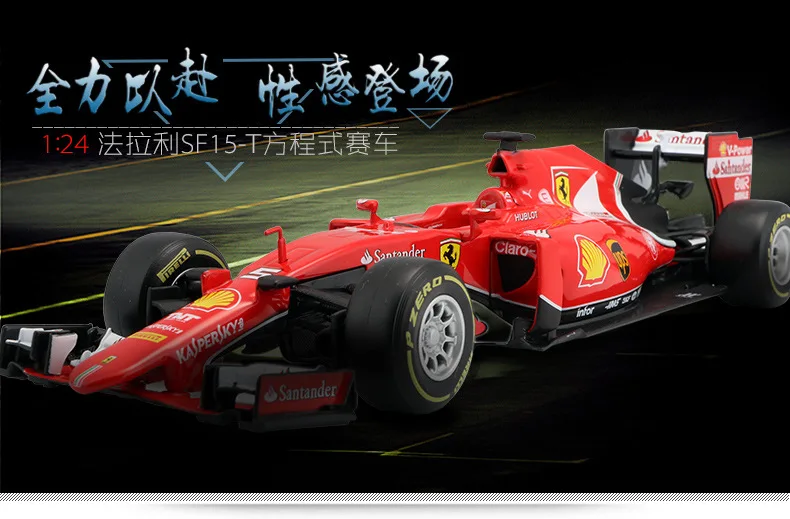 1:24 высокое моделирование Ferrari модель автомобиля SF15-T F1 формула гоночный сплав модель автомобиля для детей Подарки